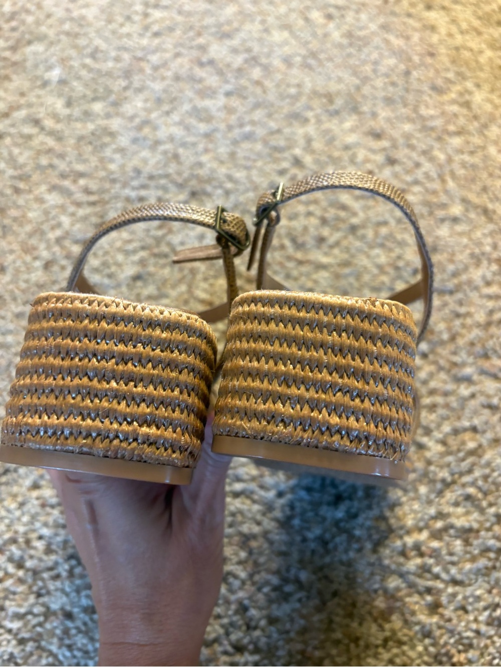 Donald J. Pliner Rosalie Saddle Brown Woven Slingback Sandal - Picture 5 of 5